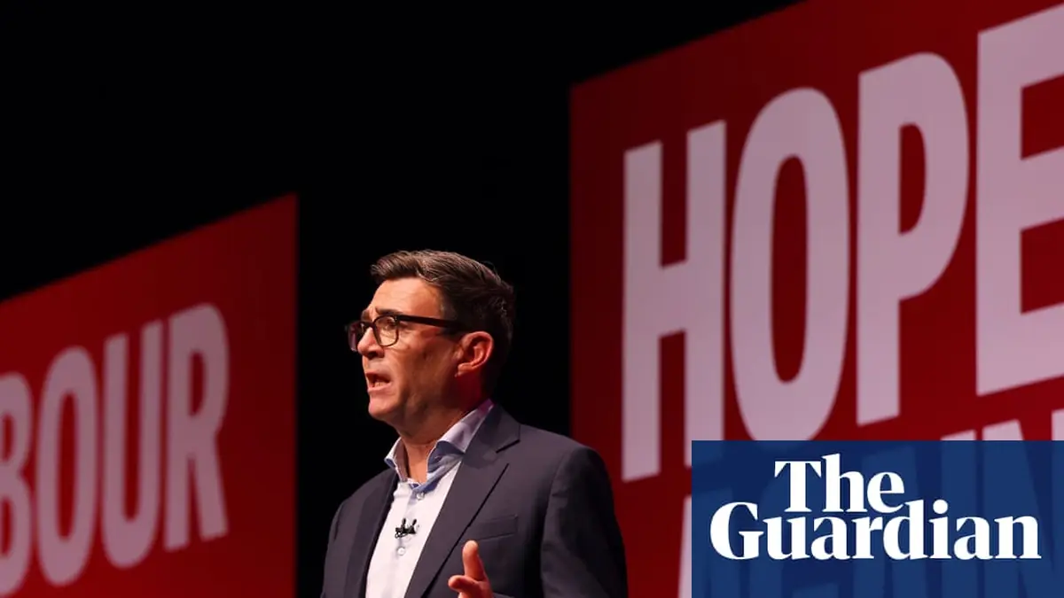 ‘He feels more relatable’: Burnham’s conference speech wins praise from drifting Labour voters