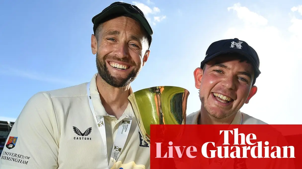 Warwickshire celebrate title and more from the County Championship final day – live
