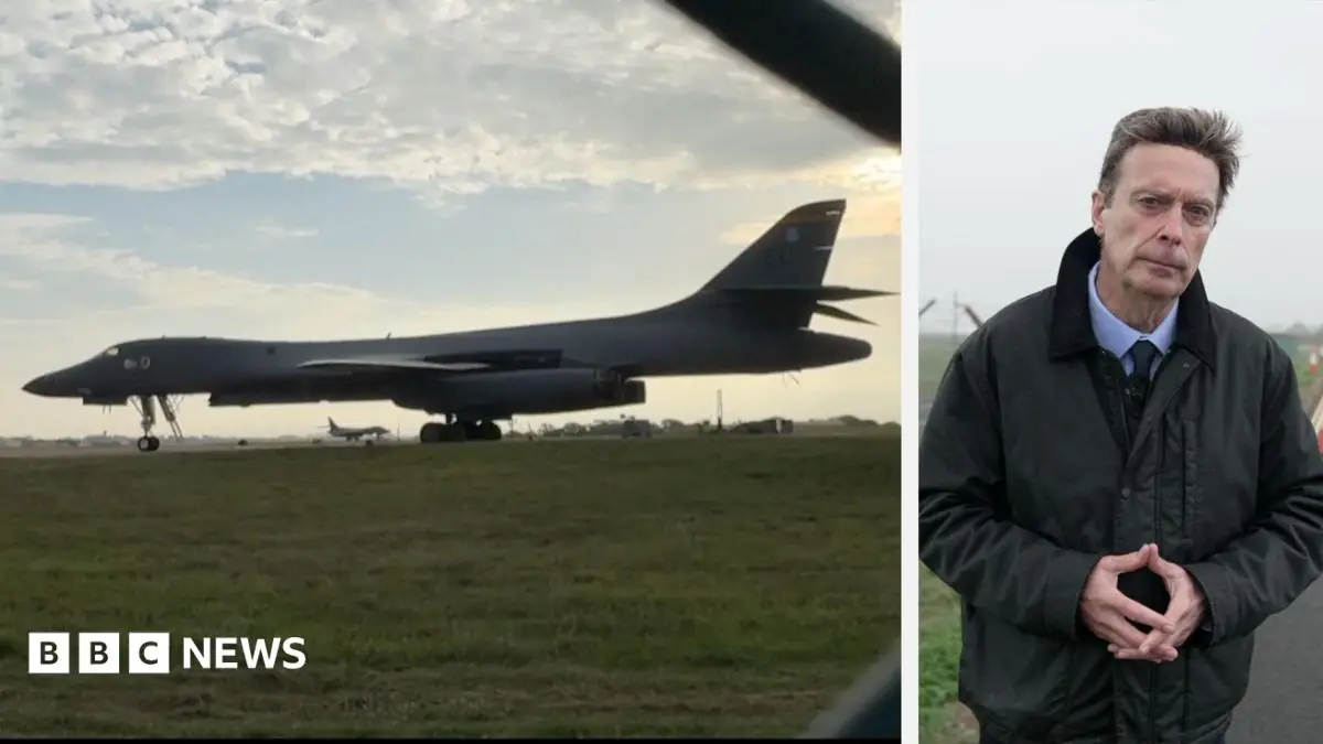Watch: At the scene of counter-terrorism operation near RAF Fairford